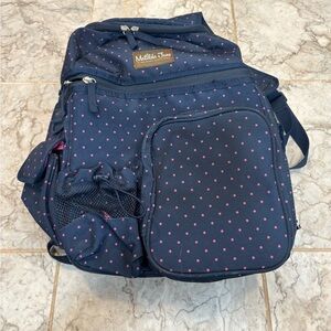 Matilda Jane Navy and Pink Dot Backpack